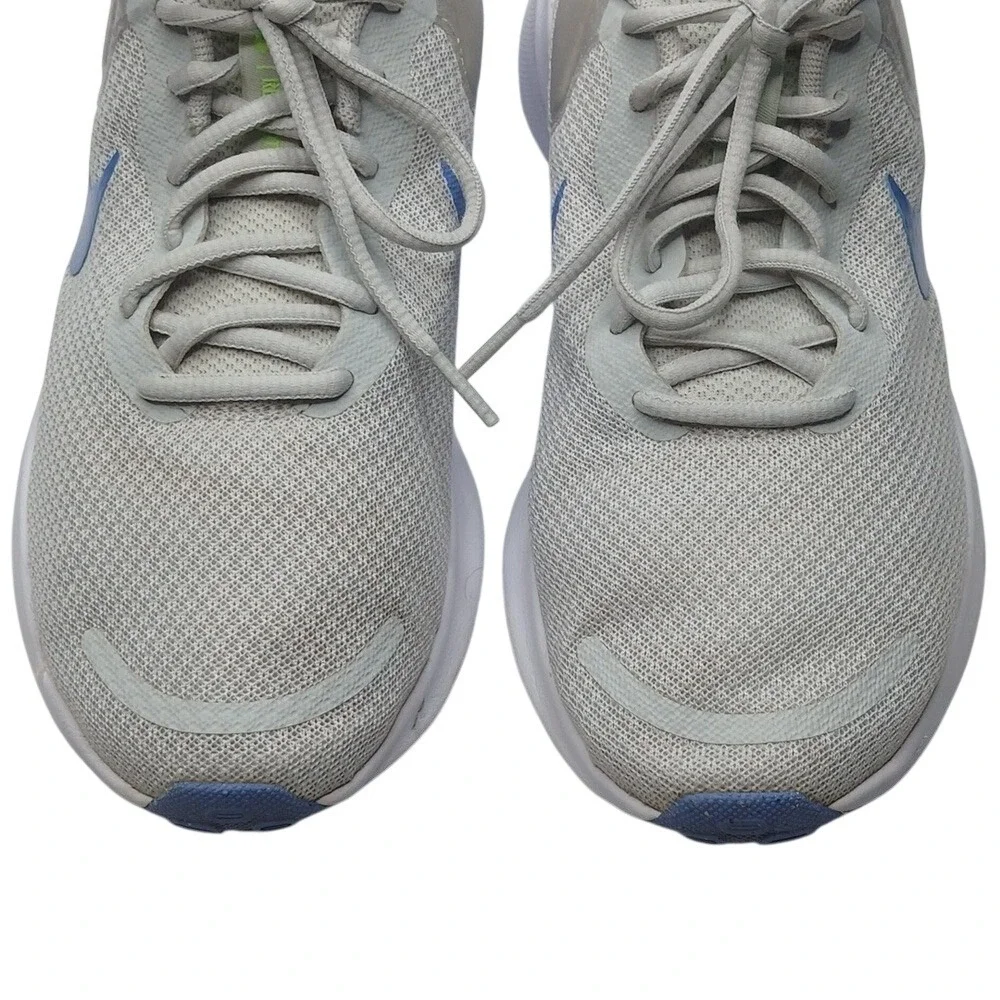 Nike Revolution 7 Running Shoes Womens 8.5‎ Grey Blue FB2208-001 Mesh Sneakers